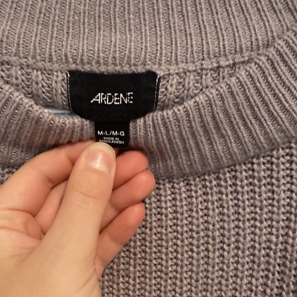 Purple Knit Sweater - Picture 2 of 2